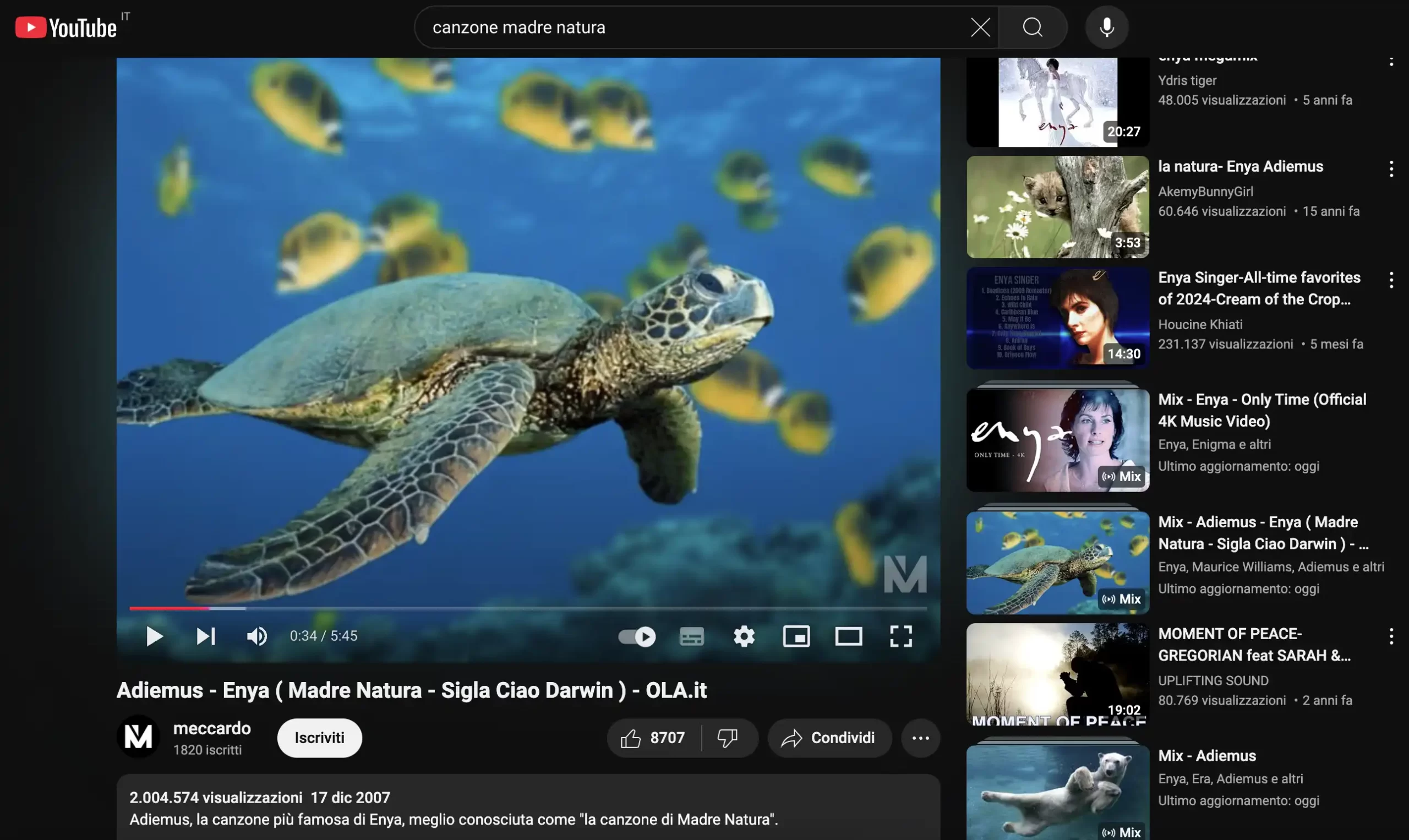 Video YouTube di Riccardo Messina